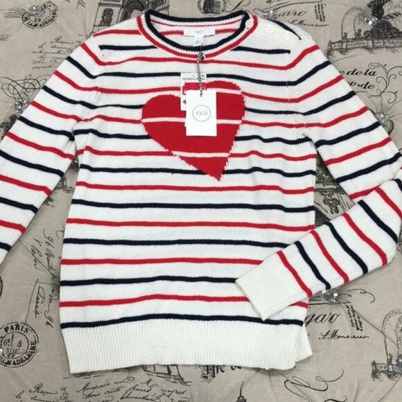 1901 Intarsia Stripe Crewneck Sweater - Picture 2 of 3